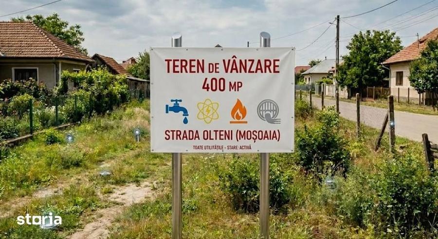 Teren de 400 mp, în Moșoaia