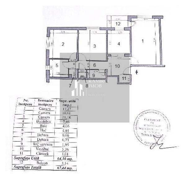 Apartament cu 3 camere decomandat în Apărătorii Patriei