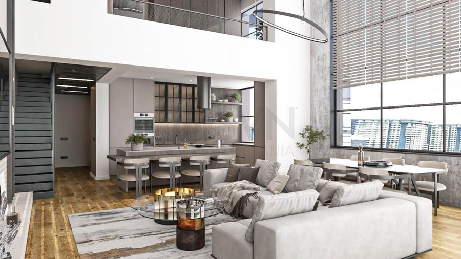 Penthouse cu 4 camere semidecomandat, mobilat în Floreasca
