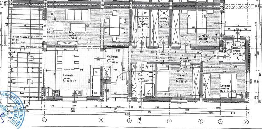 Duplex cu 4 camere cu Canalizare în Unirea