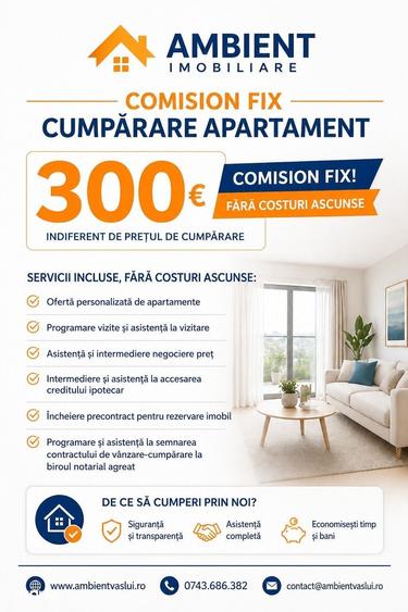 Apartament cu 3 camere decomandat în Gară