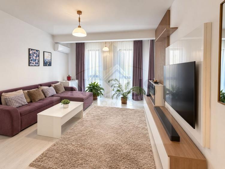Apartament cu 3 camere semidecomandat, mobilat în Berceni