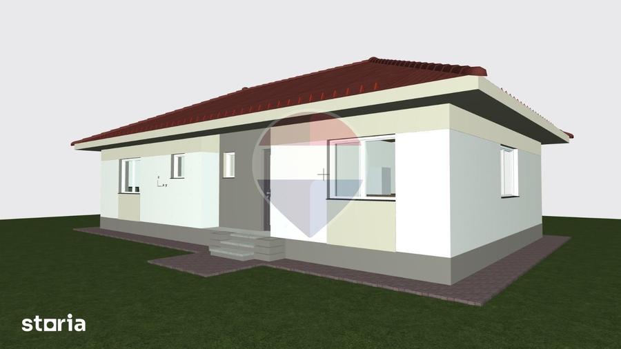 Casă cu 4 camere cu Teren 365.5 Mp în Hălchiu