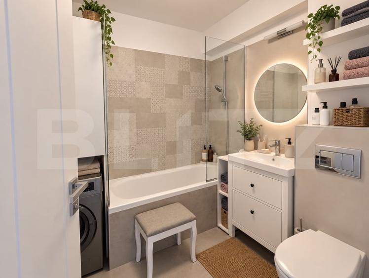 Apartament cu 3 camere decomandat, mobilat în Borhanci
