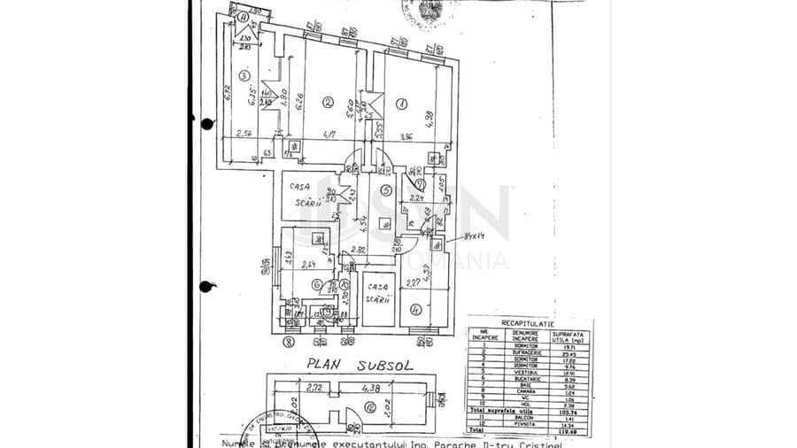 Apartament cu 3 camere decomandat în Dacia