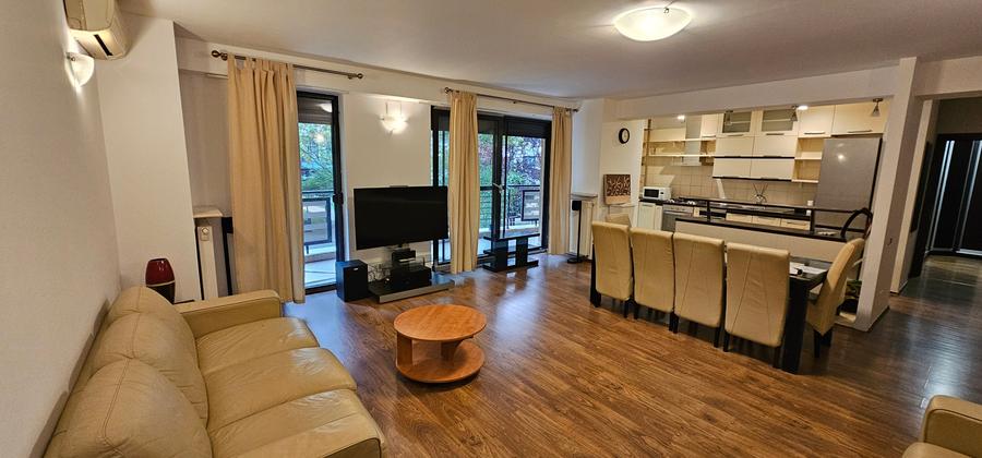 Apartament cu 3 camere semidecomandat, mobilat în Barbu Văcărescu