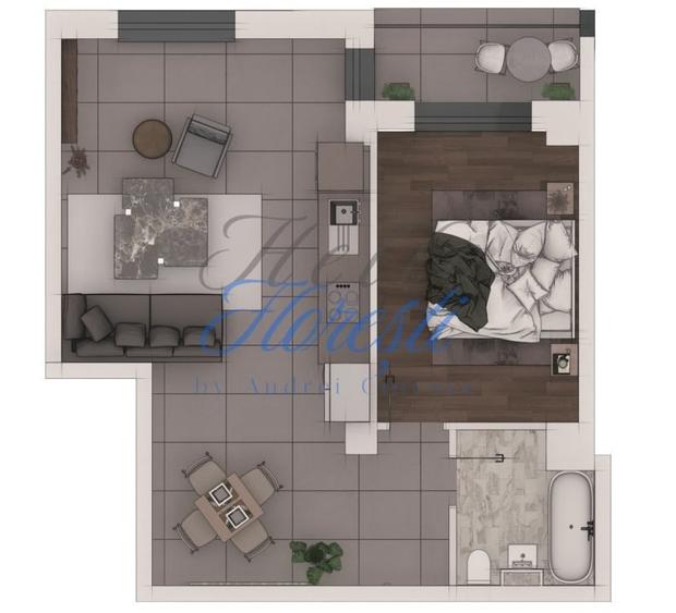 Apartament cu 2 camere în Florești — fotografia 1