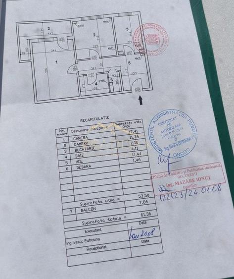 Apartament cu 2 camere în 13 Septembrie