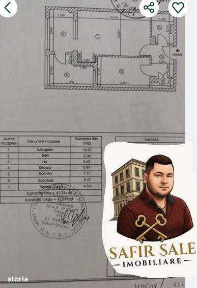 Garsonieră decomandată în Găvana