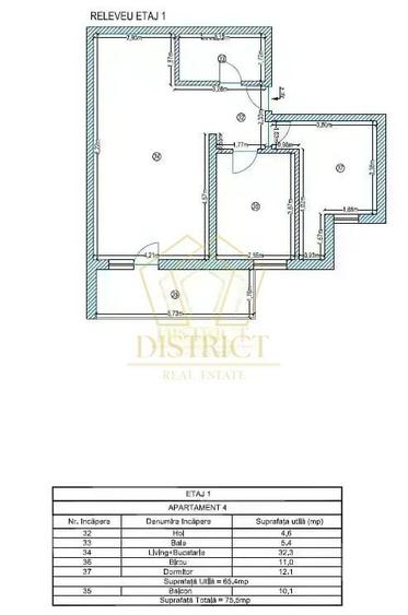 Apartament cu 3 camere decomandat în Dumbrăvița
