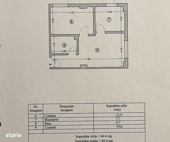 Apartament cu 2 camere în Central