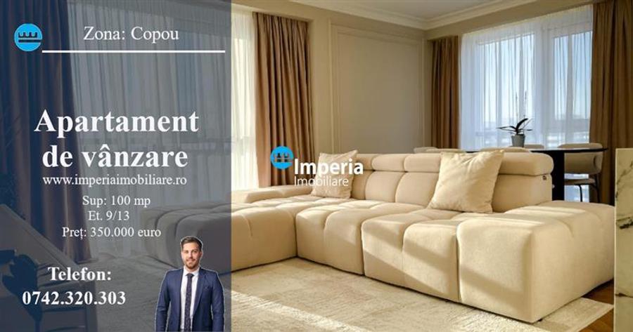 Apartament cu 3 camere decomandat în Copou