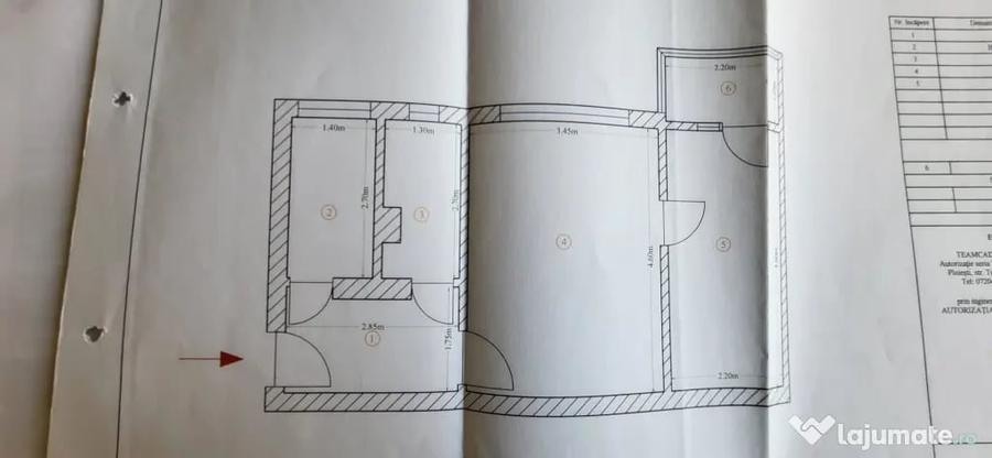Apartament cu 2 camere semidecomandat în Peneș Curcanul