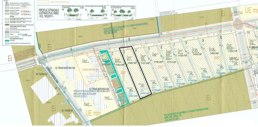 Teren Construcții intravilan de 9300 mp, în Industrial Vest