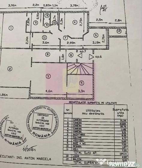 Apartament cu 5 camere semidecomandat în Mitropolie