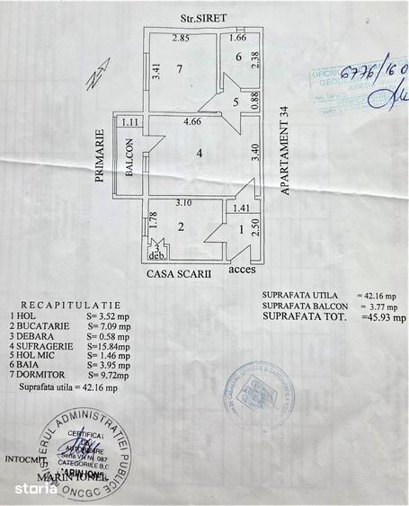 Apartament cu 2 camere în Central