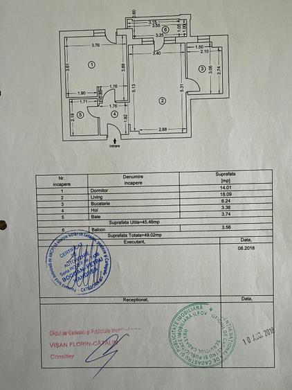Apartament cu 2 camere semidecomandat, mobilat în Ștefăneștii de Jos