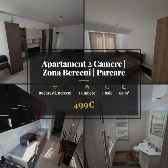 Apartament cu 2 camere decomandat, mobilat în Berceni