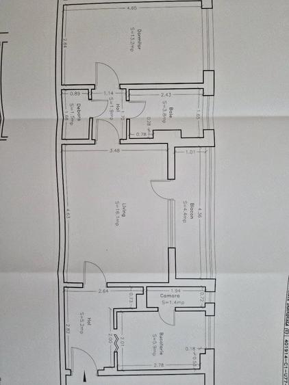 Apartament cu 2 camere semidecomandat în Circumvalațiunii
