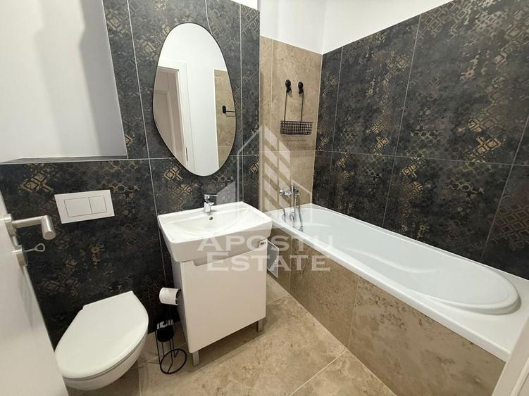 Apartament cu 2 camere nedecomandat, mobilat în Torontalului