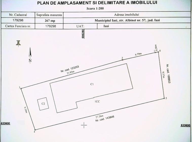 Teren Construcții intravilan de 267 mp, în Târgu Cucu