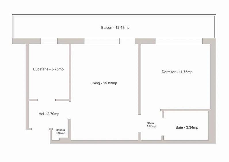 Apartament cu 2 camere semidecomandat în Brâncoveanu