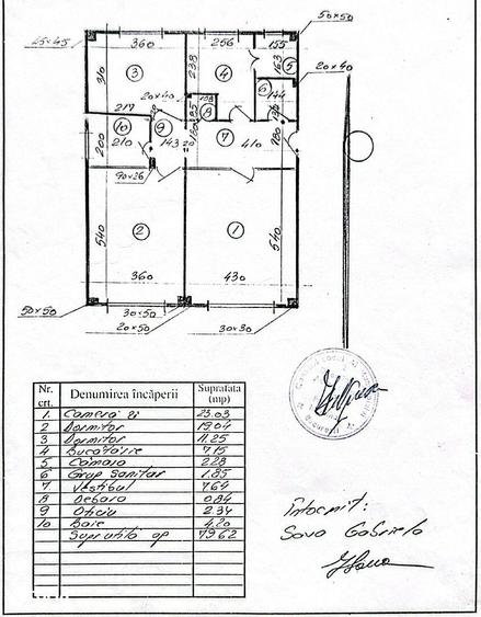 Apartament cu 3 camere decomandat în Nerva Traian