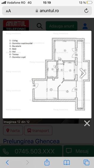 Apartament cu 2 camere semidecomandat în Prelungirea Ghencea