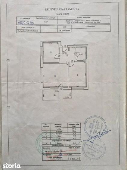 Apartament cu 2 camere decomandat, mobilat în Central