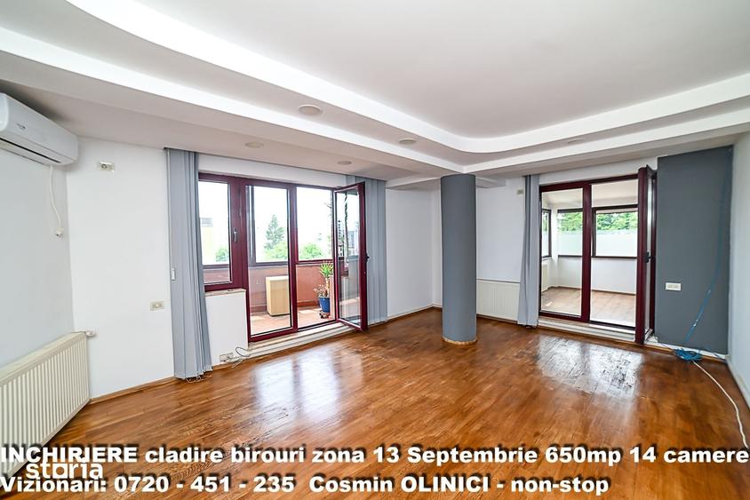Spatii birouri de inchiriat zona 13 Septembrie I S+P+3 I 650 util - 9
