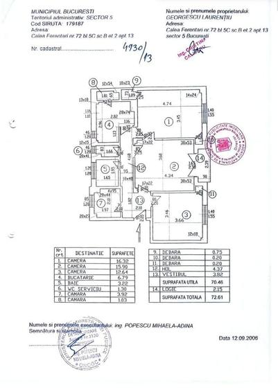 Apartament cu 3 camere decomandat în Ferentari