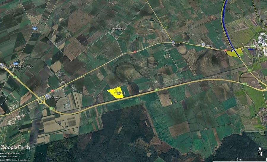 Teren de 200000 mp, în Central