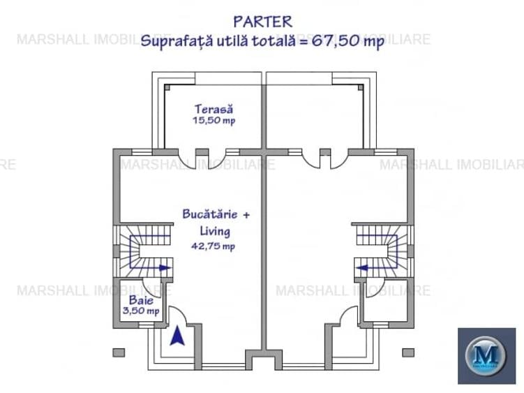 Casa cu 4 camere de vanzare in Paulesti, 123,25 mp #17164 - 13