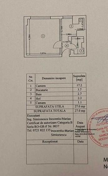 Garsonieră decomandată în Pantelimon
