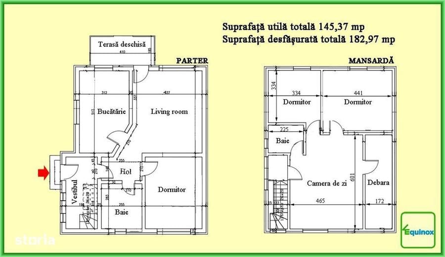 Casă cu 4 camere în Piatra