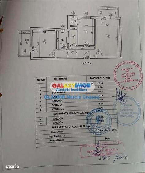 Apartament cu 2 camere decomandat în Aviației