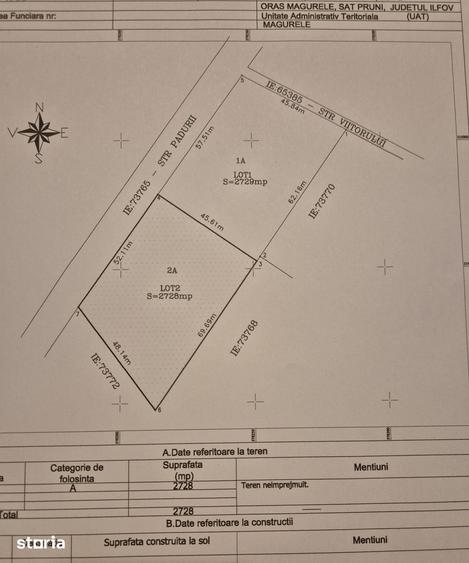 Teren de 5457 mp, în Măgurele