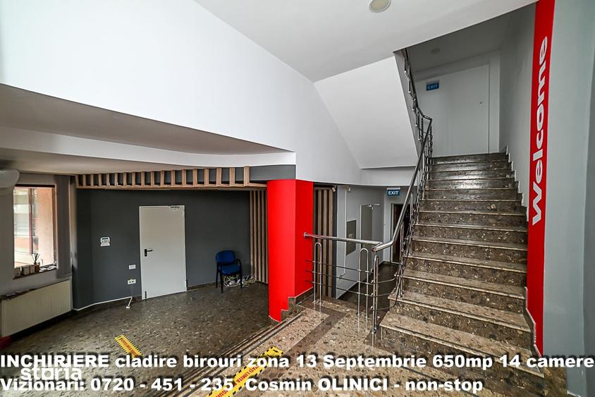 Spatii birouri de inchiriat zona 13 Septembrie I S+P+3 I 650 util - 8