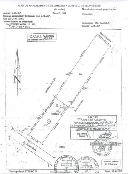 Teren de 1245.25 mp, în Central