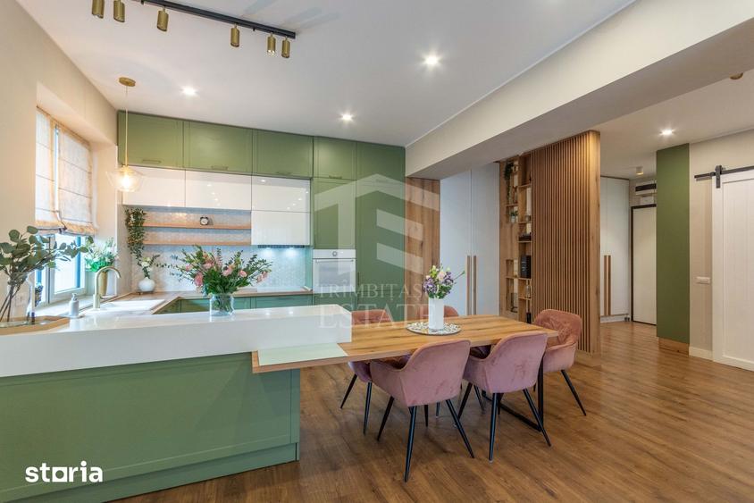 Apartament cu 3 camere, mobilat în Herăstrău