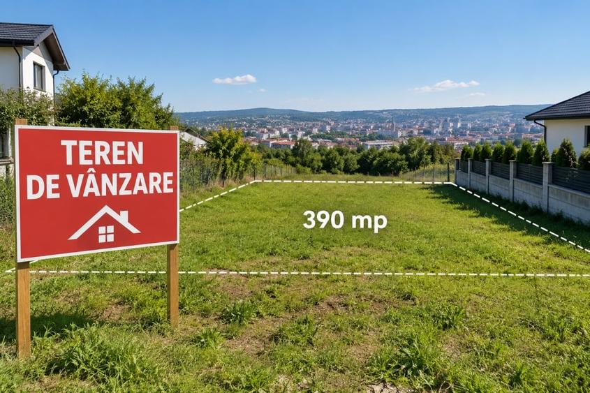 Teren Construcții intravilan de 390 mp, în Dâmbul Rotund