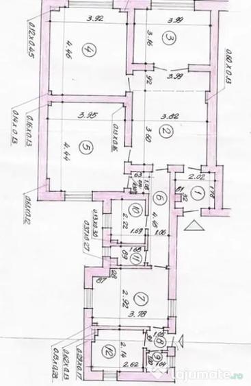Apartament cu 3 camere semidecomandat în Romană