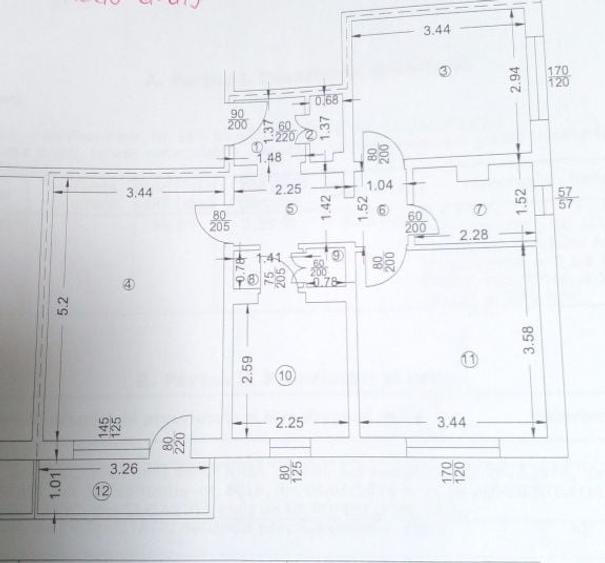 Apartament cu 3 camere decomandat, mobilat în 8 Martie