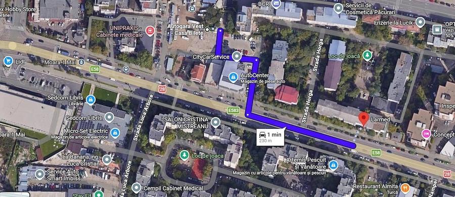 Apartament cu 3 camere decomandat în Vest