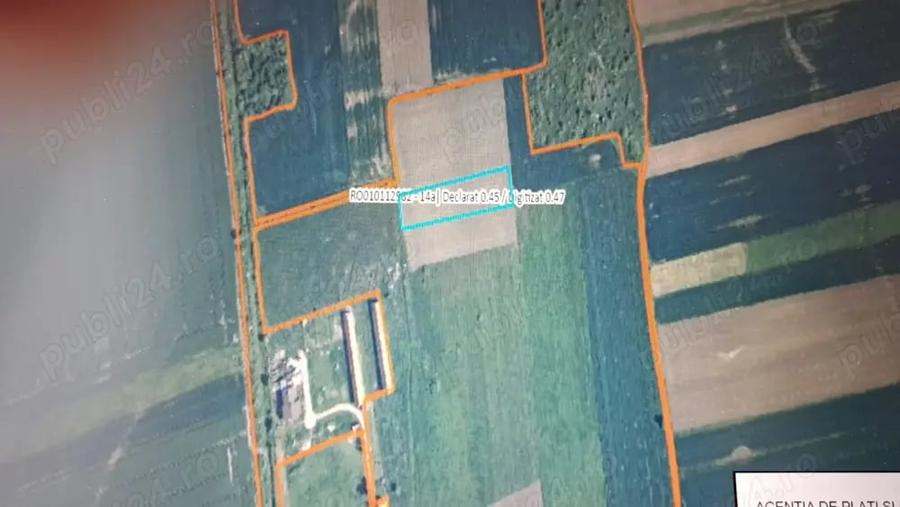 Teren de 4500 mp, în Ianova