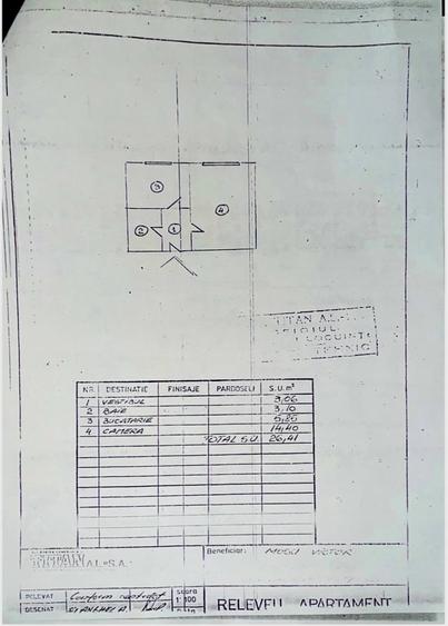 Garsonieră decomandată, mobilată în 1 Decembrie 1918