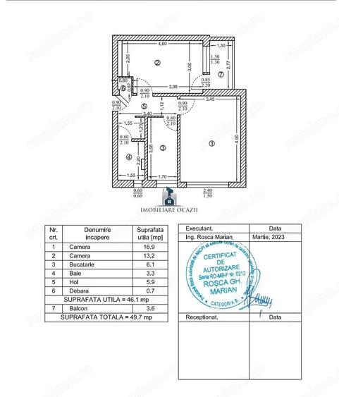 Apartament cu 2 camere decomandat în Alexandru Obregia