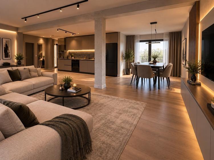 Duplex cu 4 camere cu Teren 166 Mp în Pipera