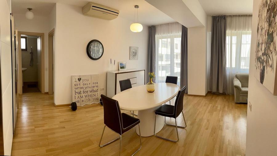 Apartament cu 3 camere decomandat, mobilat în Herăstrău