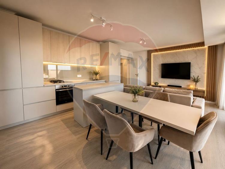 Apartament cu 3 camere, mobilat în Dacia